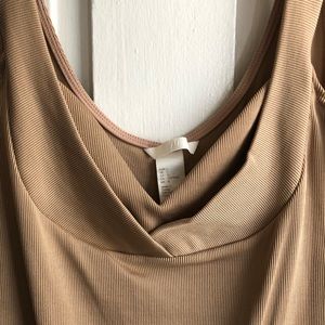 Nude/Camel H&M Bodysuit (L)